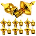 thumbnail image 3 of FONDOTIN 12Pcs Flag Pole Parts Golden Plastic Flag Pole Ball Topper for Visual Enjoyment, 3 of 8