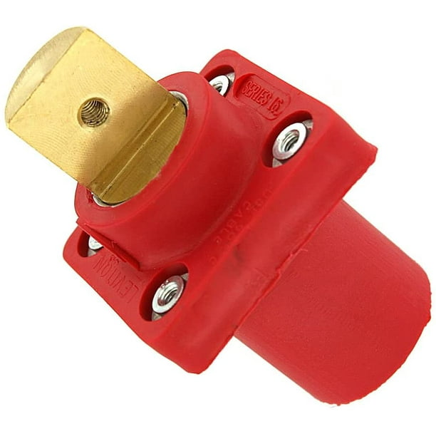 16r19 R 16 Series 600 Volts Rated Up To 400 Amperes Single Pole Male Panel Mount Receptacle Red Walmart Com Walmart Com