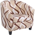 thumbnail image 1 of Stretch Club Chair Slipcover 2 Piece, Soft Removable Printed Tub Chair Slipcover, Non Slip Barrel Chair Slipcovers, Tub Chair Slipcover for Living Room, 1 of 8