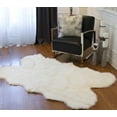 thumbnail image 2 of H-LUXE Gordon Faux Sheepskin Rug, 2 of 4