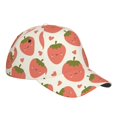thumbnail image 3 of Daiia Hand Drawn Strawberry print Baseball Cap Men Women Golf Dad Hat Adjustable Original Classic Low Profile Hat Unconstructed Plain Cap, 3 of 9