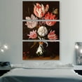 thumbnail image 2 of ARTCANVAS Tulips with Butterfly Canvas Art Print by Balthasar van der Ast - Size: 90" x 60" (1.50" Deep) (3-Piece), 2 of 9
