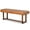 Tan, variant on Arles Mid-Century Button-Tufted Genuine Leather Upholstered Bench in Tan