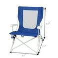 thumbnail image 4 of Mainstays Folding Hard Arm 2-Pack Beach Bag Chair with Carry Bag, Blue, 4 of 8