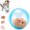 Blue A, variant on Self Rolling Interactive Cat Ball Toy with Realistic Mouse Inside, Automatic Moving 360° Rolling Cat Toy for Indoor Cats, Kittens & Small Dogs,Purple C