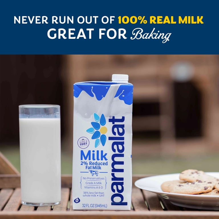6 pack) Parmalat 2% Reduced Fat Milk, 32 fl oz (Shelf-Stable
