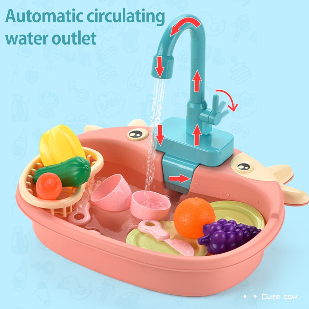 battery operated sink toy