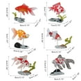 thumbnail image 1 of 6Pcs Artificial Goldfish Figure Play Set  Goldfish With Stand Plastic Fish Toys For Kids, 1 of 7