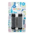thumbnail image 2 of (6 pack) Great Value Birthday Candles, Black and White, 24 Count, 2 of 7
