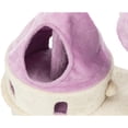 thumbnail image 5 of TRIXIE My Kitty Castle Plush 35.5" Cat Tree, Sisal Scratching Posts, Rustling Fabric Beige, 5 of 8