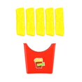 thumbnail image 1 of Comida de imitación juguete de cocina patatas fritas realistas/hamburguesa/perro caliente accesorios de casa de muñecas para niños, 1 of 5