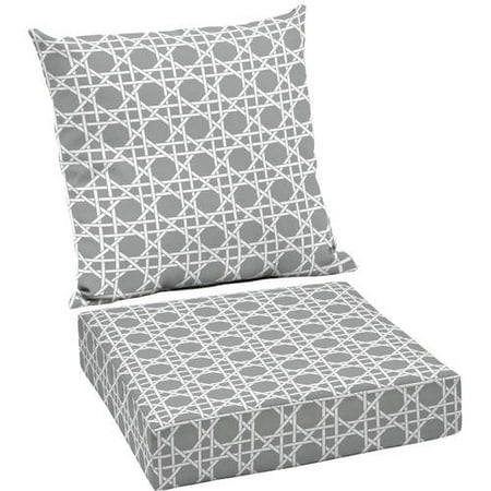 Mainstays Outdoor Patio Deep Seat Cushion Set Multiple Patterns