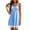 Blue, variant on Oksale Womens Sleeveless Nightgowns Built In Bra Trendy Lace Trim V Neck Cami Sleepwear Soft Cozy Midi Pajama Dress Yellow