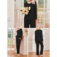 thumbnail image 6 of Avidlove 2 Pack Womens Pajama Sets Long Sleeve Tops with Long Pjs Bottom Sleepwear Soft Loungwear with Pockets S-XXL, 6 of 7