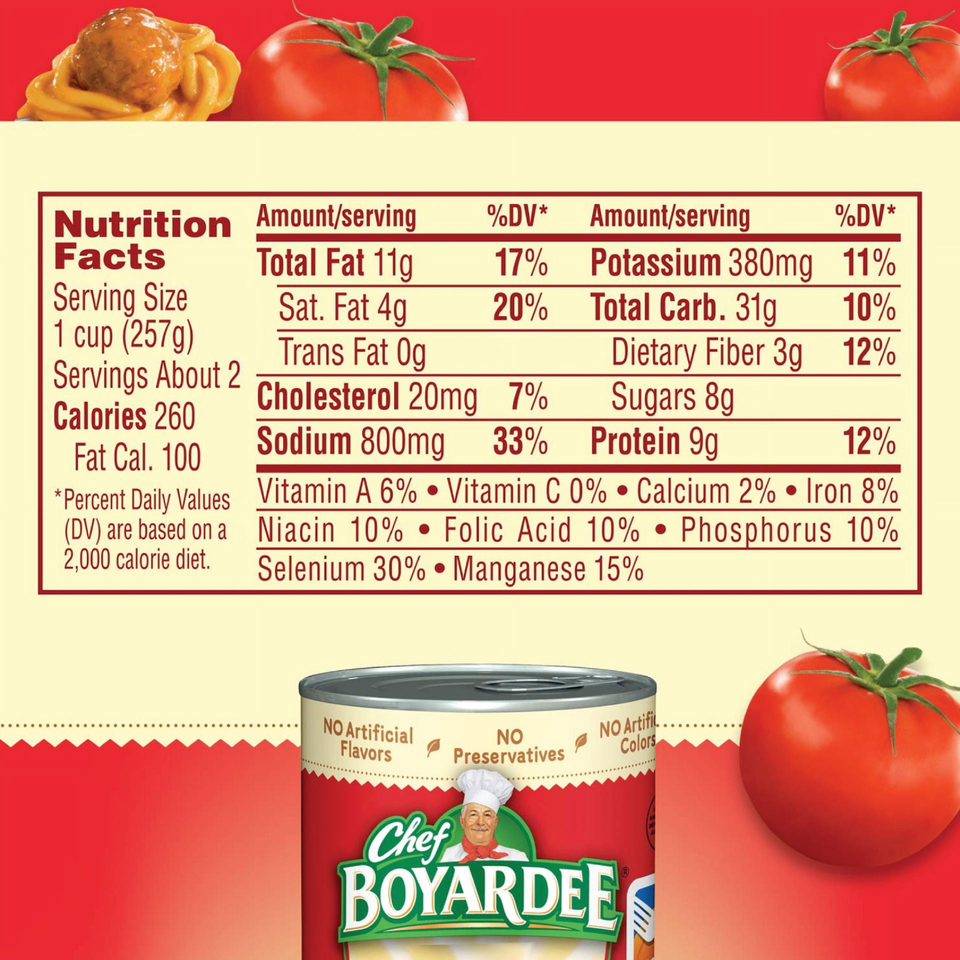 6x Cans Chef Boyardee Lasagna Pasta With Chunky Tomato & Meat Sauce 14.5oz