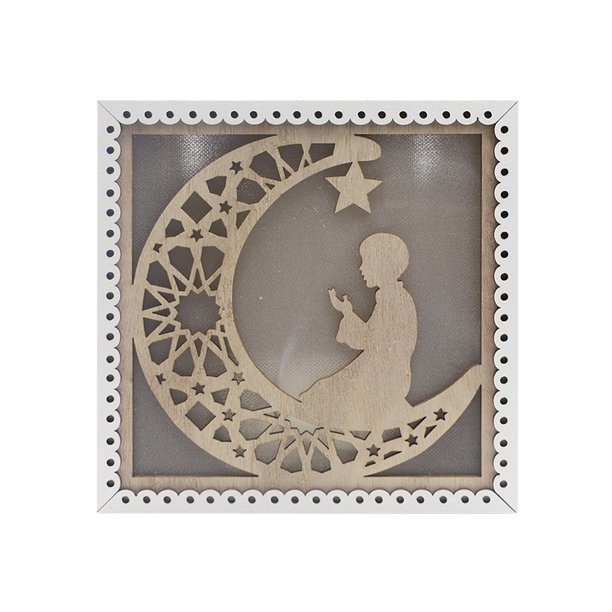 Ramadan Decor Lightings Moon Star Creative Chic Nightlights para Eid Al Fitr (I) Ehuebsd Libre de BPA