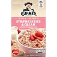 thumbnail image 3 of Quaker Instant Oatmeal, Strawberries & Cream, 1.05 oz, 10 Packets, 3 of 9