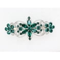 thumbnail image 2 of Faship Gorgeous Green Rhinestone Crystal Flora Hair Barrette Clip, 2 of 5