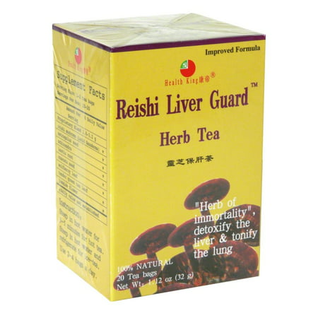 Health King Reishi Liver Guard Herb Tea, 20 Ct (Best Tea For Liver)