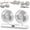 White, variant on Dual Head Oscillating Ceiling Fan - Multi-Speed Adjustable Wind | Powerful Double Airflow Space, Portable USB Powered Saving Hanging Fan for Bedroom Study Office