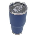 thumbnail image 1 of Botella aislada al vacío Taza térmica de acero inoxidable Taza de café Doble pared con tapa para viajesAzul, 1 of 14