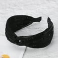 thumbnail image 6 of Unique Bargains 1 Pc Sequin Wide Headbands for Women Black, 6 of 6