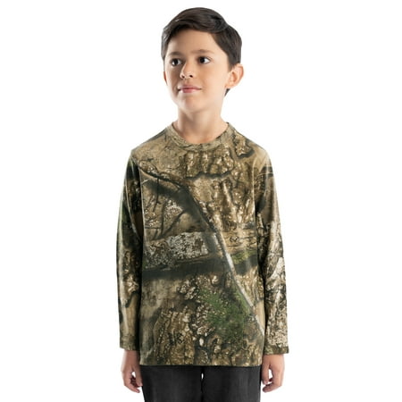 Realtree Youth Long Sleeve Scent Control Hunting Camouflage T-Shirt Realtree APX XS