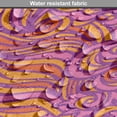 thumbnail image 5 of Yellow and Purple Dog Crate Cover, Funky Hand Drawn Swirls and Hearts Pattern, Easy to Use Pet Kennel Cover Small Dogs Puppies Kittens, 7 Sizes, Burnt Sienna Purple, by Ambesonne, 5 of 6