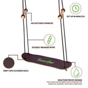 Swurfer Treeskate Undawadda Stand Up Skating Swing, Wooden Outdoor Swing for Kids and Adults