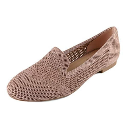 

Feversole Women s Woven Fashion Breathable Knit Flat Shoes RoseGold Loafer Size 6.5 M US