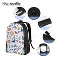 thumbnail image 5 of Haiem Watercolor Nautical Backpack - Stylish and Durable 15-inch Laptop Backpack with Waterproof Oxford Fabric, 5 of 8