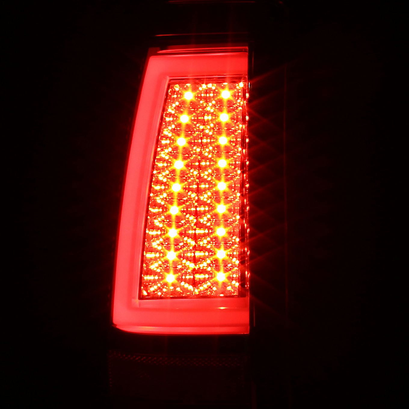 AKKON - For 1999-2002 Silverado 1500 2500 1999-2006 Sierra Pickup Truck Smoked V2 LED Tube Tail Lights Brake Lamps Pair