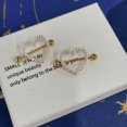 thumbnail image 6 of 14G Rhinestone Heart Nipple Rings for Women Shiny Cubic Zirconia Hollow Love Heart Nipplerings Barbell Nipple Piercing Nipple Shield Rings Body Piercing Jewelry, 6 of 6