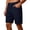 Navy_007, variant on Domuza Casual Shorts for Men 9 Inch Flat Front Lightweight Summer Beach Vacation Shorts with Pockets Sky Blue XL