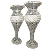 Large Shiny Ceramic Flower Floor Vase