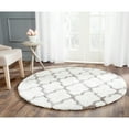 thumbnail image 6 of SAFAVIEH Barcelona Shag Mira Geometric Area Rug, Ivory/Black, 4' x 6', 6 of 6