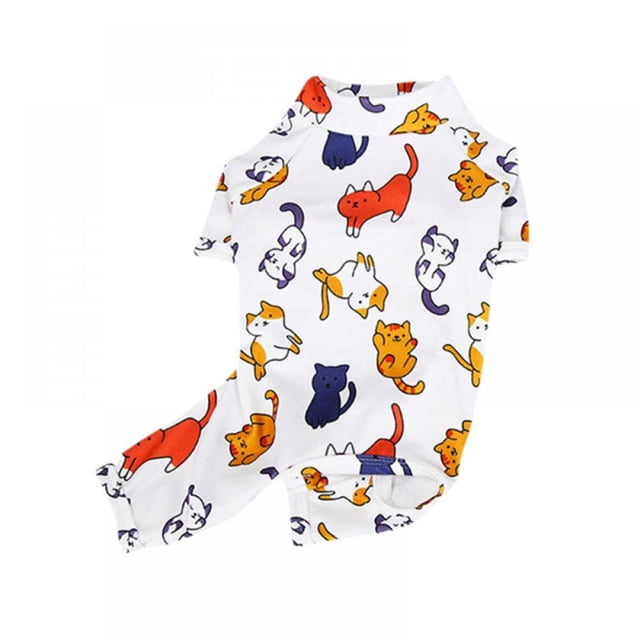 Pyjamas Doux pour Chien Vêtements Mignons Combinaison pour Chien Chiot Justaucorps pour Chien Chat