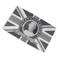 thumbnail image 3 of Bandera conmemorativa de Isabel II, de poliéster blanco y negro, resistente a los rayos UV, para balcón y jardín, QZ2005, 3 of 14