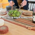 thumbnail image 4 of Homespice - Chester Thick Table Runner, an Oval Hand Braided Runner of Premium Jute Fibers to Use as Wide Table Runners on the Dining Table - No Gaps or Unfinished Edges - Multicolor, 11x36 Inches, 4 of 8