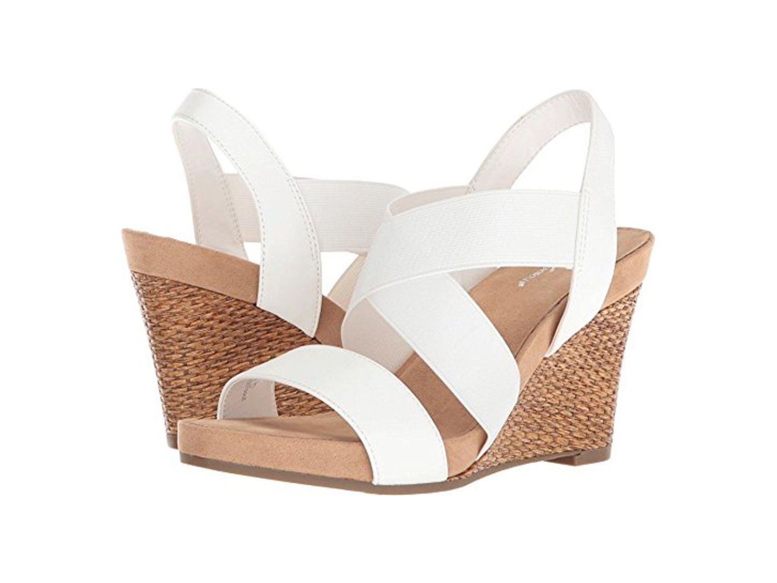 lotus white sandals