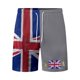 thumbnail image 5 of WILLBEST Pantalones Cortos Casuales para Hombre, con Bandera Europea y Británica, de Manga Corta, con Botones, Holgados y Cómodos, para Negocios Urbanos, Conjunto de Dos Piezas, 5 of 5