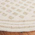 thumbnail image 3 of SAFAVIEH Ebony Bernadine Plaid Area Rug, Ivory/Beige, 6' x 6' Round, 3 of 7