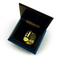 thumbnail image 2 of Classic Royal Blue Arabesque Wood Inlay Music Box - Unforgettable, 2 of 2