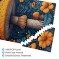 thumbnail image 3 of Naloa Vintage Blue Leaf Mushroom Custom Puzzles Personalized Puzzle 1000 Pieces from Photo Custom Jigsaw Puzzle for Wedding, Graduation, (29.5×19.7in, Vertical), 3 of 9
