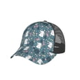 thumbnail image 6 of Lsque Forest Rabbit Printed Trucker Hat - Baseball Cap for Men Women - Breathable Mesh Side, Adjustable Fit - for Casual Wear, 6 of 7