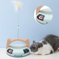 thumbnail image 3 of Kitten Toys, Interactive Relieve Boredom Fun Automatic Rotating Feather Toy Slip   For Pet Supplies, 3 of 7