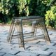 thumbnail image 1 of Transparent, foldable step stool made of acrylic, portable 1step ladder chair for indoor and outdoor use, brown, 1 of 5