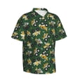 thumbnail image 2 of Uemuo Cartoon Car Printed Regular Fit Short Sleeve Casual Hawaiian Shirt for Men,Aloha shirt,Tropical shirt,Floral print shirt,Vacation Beach shirt-Small, 2 of 9