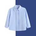 thumbnail image 6 of BaoFuBaoMei Button down Shirt Girls Back to School Cotton Solid Color Long Sleeve Tops Slim Collared Fall Outfits for School Daily Wear Outdoor, 6 of 6