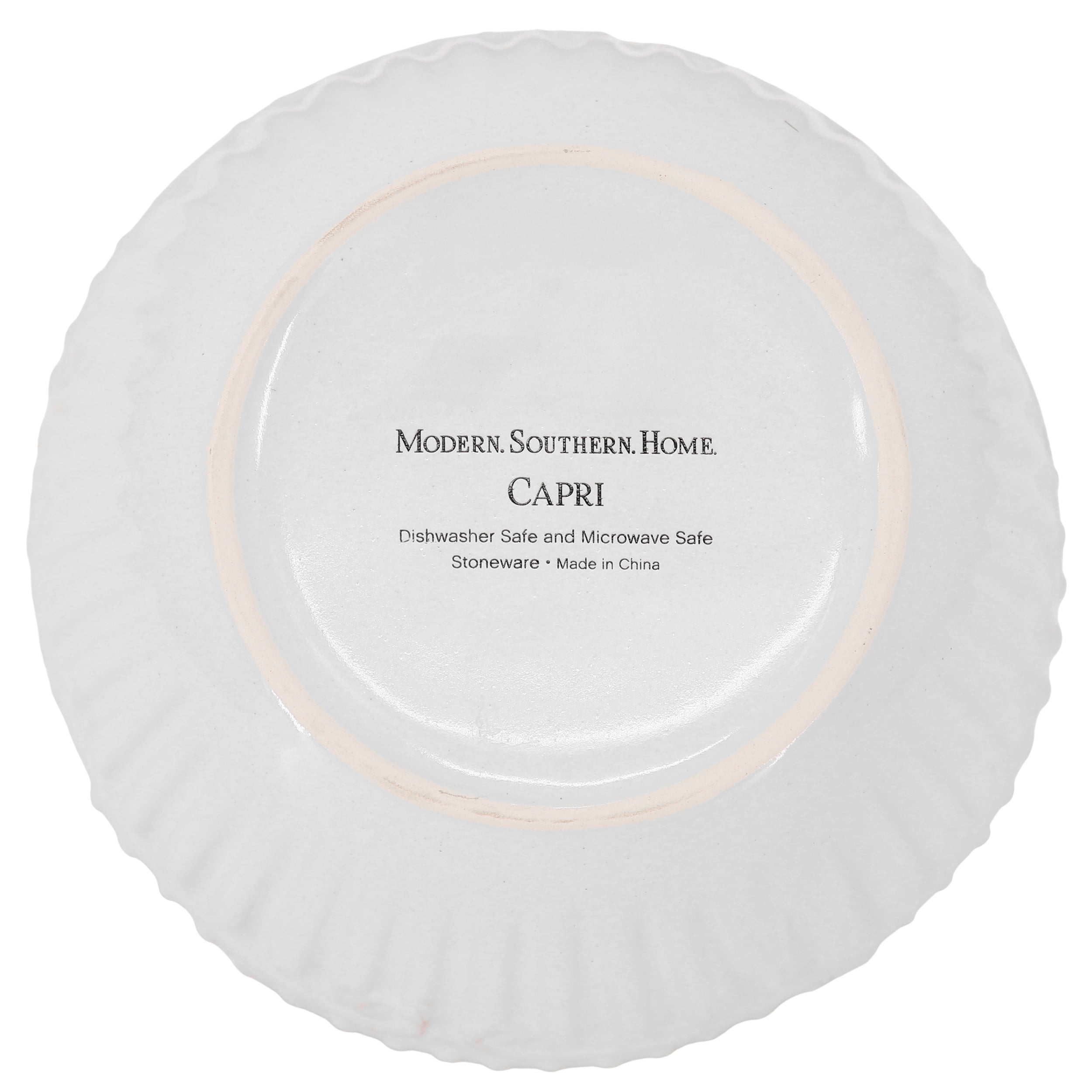 Gibson Home Capri Stoneware Cereal Bowl, 6.13-inch Diameter, White, Kitchen Accessories